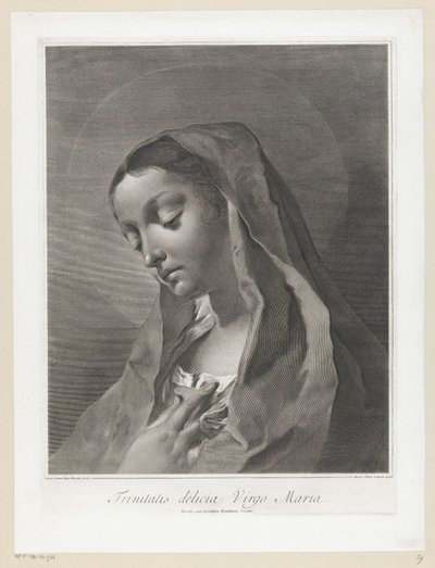 Maria Jungfru Maria (titel på föremål) av Giovanni Marco Pitteri