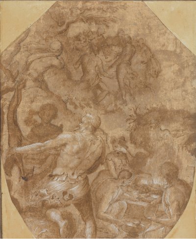 Upptäckten av glas, ca. 1570-72. av Giovanni Maria Butteri