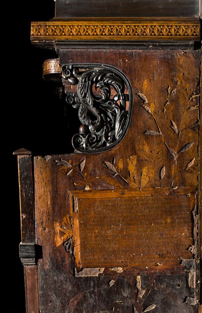Lignaean Canonical Choir, inlagd av Giovanni Maria Platina 1484, höger sidoinlägg av Giovanni Maria Platina