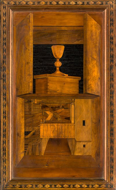 Lignaean Canonical Choir, inlagd av Giovanni Maria Platina 1484, Superior Stall av Giovanni Maria Platina