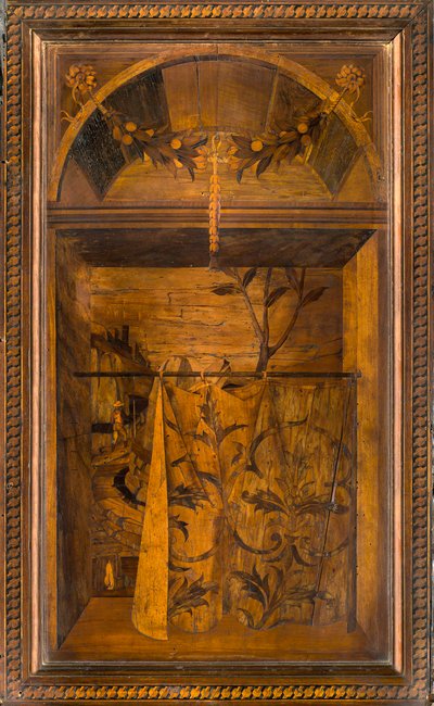 Lignaean Canonical Choir, inlagd av Giovanni Maria Platina 1484, Superior Stall av Giovanni Maria Platina