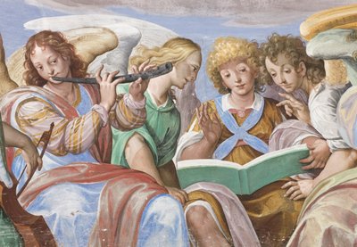 Änglar som sjunger och spelar (uppgift om 3496733) av Giovanni Mauro della Rovere