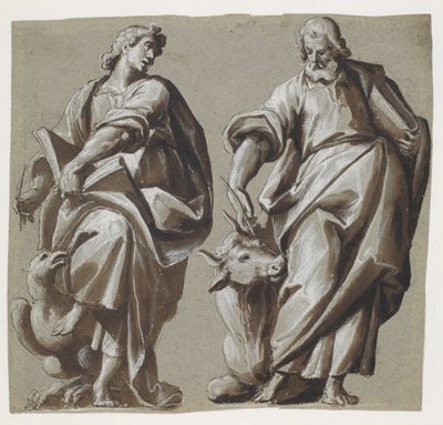 Evangelisterna Johannes och Lukas av Giovanni Mauro della Rovere