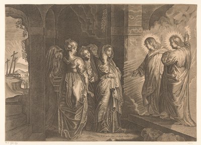 Heliga kvinnor vid Kristi grav av Giovanni Merlo (attributed to)