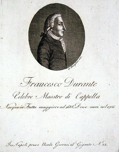 Francesco Durante (1686-1756) (gravyr) av Giovanni Morghen