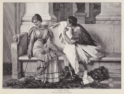 A Love Talk (litho) av Giovanni Muzzioli