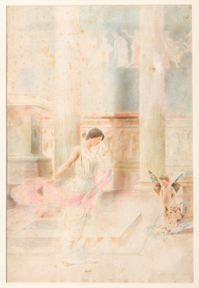 Bröllopsdans (akvarell) av Giovanni Muzzioli