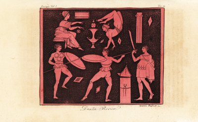 Pyrrhic Dance, antik grekisk krigsdans av Giovanni Paglianti