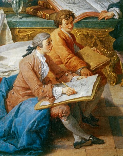 Galleri med vyer över det moderna Rom ... av Giovanni Paolo Pannini or Panini