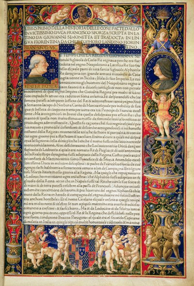 Grenville MS 7251 Frontispice av lyxexemplar av 