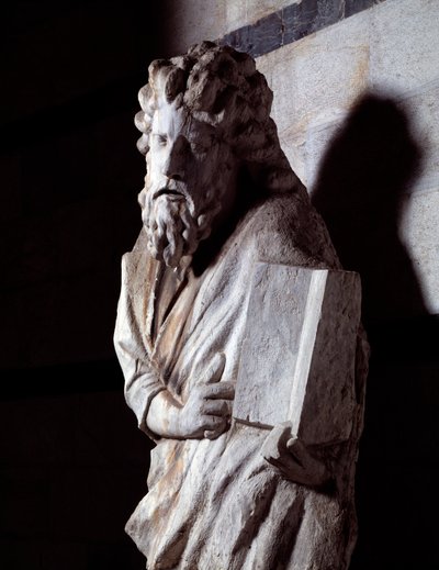Figur av en profet (marmorskulptur, ca 1306) av Giovanni Pisano