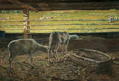 Kontrast av ljus av Giovanni Segantini