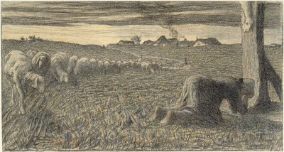 Bönen vid korset av Giovanni Segantini