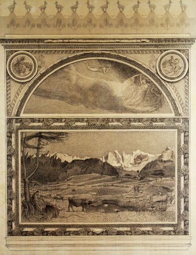 Studie för Alpernas triptyk, Life av Giovanni Segantini