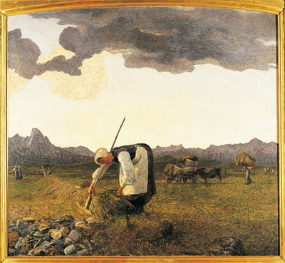 Schweiz, Saint Moritz, Höskörden av Giovanni Segantini