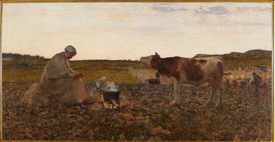 Den sorgliga timmen (målning av Giovanni Segantini