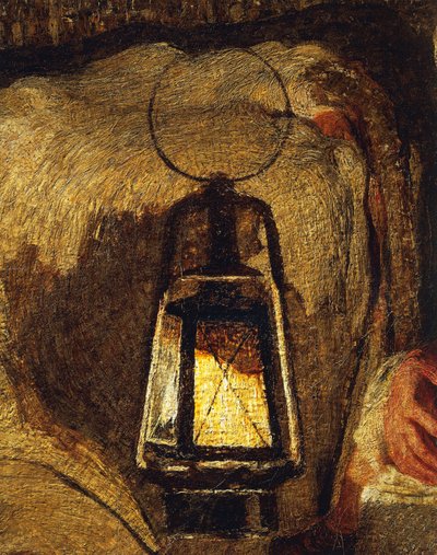 De två mödrarna, av Giovanni Segantini, detalj av Giovanni Segantini