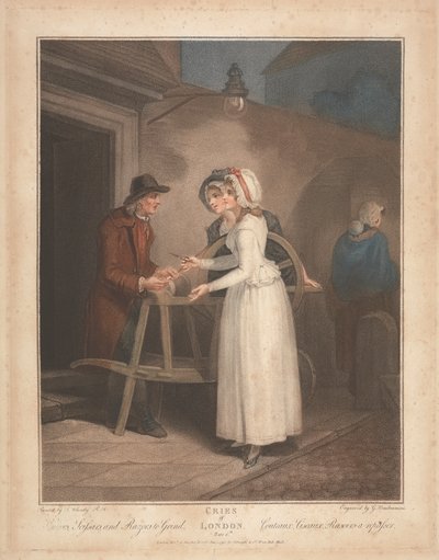 Knivar, saxar och rakhyvlar att slipa av Giovanni Vendramini