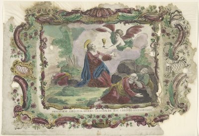Christus i Getsemane trädgård Oratio Jesu Christi i trädgården: Jesu Kristi bön i trädgården (titel på objekt) av Giovanni Volpato
