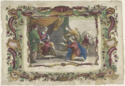 Josefs bröder knäböjer framför honom i Egypten The Life of Joseph (serietitel) av Giovanni Volpato