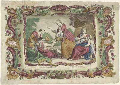 Laven från Dorstigen III. work of corporal mercy / Later work of corporal mercy (...) (titel på objekt) De spirituele werken av barmhartigheid (serietitel) av Giovanni Volpato
