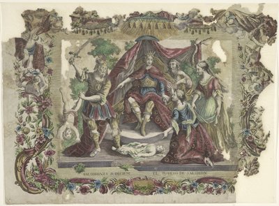 Het oorde van Solomon Salomons dom / El juycio de Salomon (titel på objektet) av Giovanni Volpato