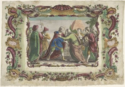 Josef träffar sin far i Gosen The Life of Joseph (serietitel) av Giovanni Volpato