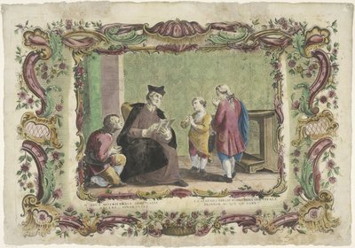 Undervisa de okunniga II opus misericordiae spiritualis / La segunda obra de misericordia spiritual (...) (titel på objektet) The Spiritual Works of Mercy (serietitel) av Giovanni Volpato