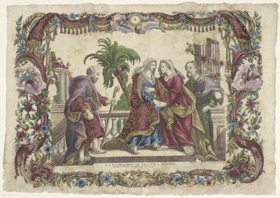 Visitation La visitacion de nuestra señora / Visitation of B. Marie V. to St. Elisabeth (serietitel) av Giovanni Volpato