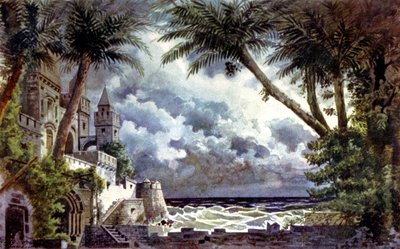 Othello, scenografi, ca 1920-30 (illustration) av Giovanni Zuccarelli