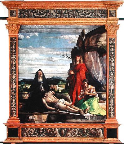 The Deposition, ca 1490-1537 (tempera på panel) av Giovanni c.1465 153537 Buonconsiglio