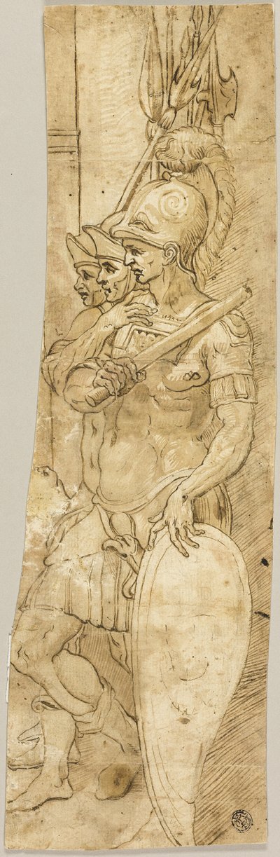 Tre romerska soldater av Giovanni da Bologna