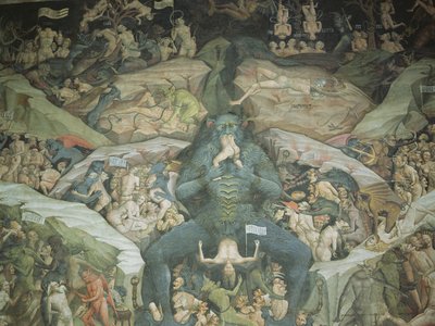 Scener från "Inferno" av Giovanni da Modena