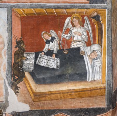 Själens dom på dödsbädden av Giovanni di Cherasco Botoneri