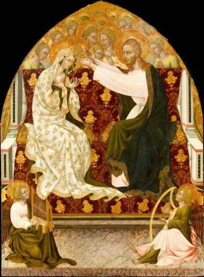 Jungfruns kröning, ca. 1455. av Giovanni di Paolo
