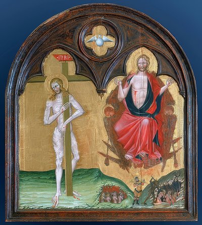 Det lidande och den triumferande Kristus av Giovanni di Paolo
