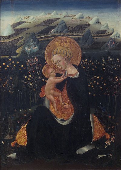 Ödmjukhetens madonna av Giovanni di Paolo