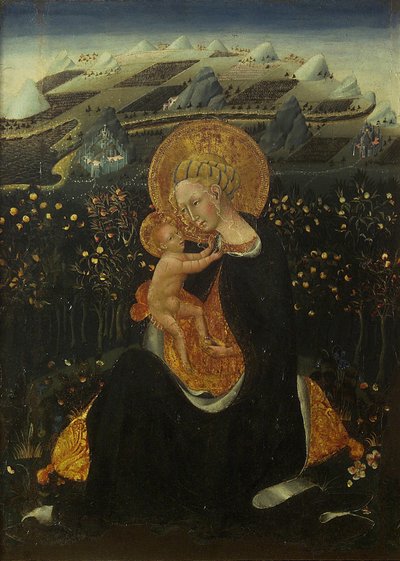 Ödmjukhetens madonna av Giovanni di Paolo