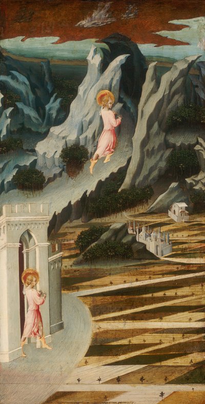 Johannes Döparen går in i vildmarken, 145560. av Giovanni di Paolo
