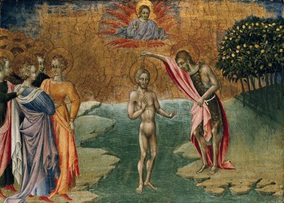 Kristi dop, c1460 av Giovanni di Paolo