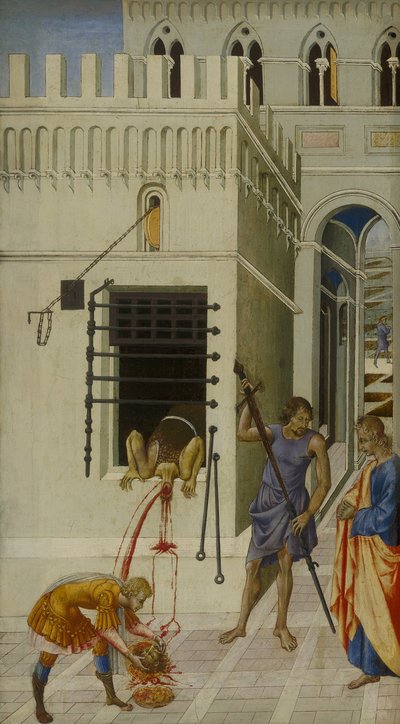 Halshuggningen av Johannes Döparen av Giovanni di Paolo