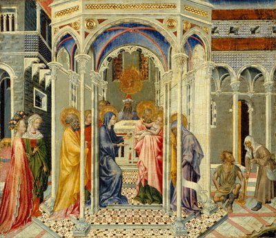 Presentationen av Kristus i templet, ca. 1435. av Giovanni di Paolo