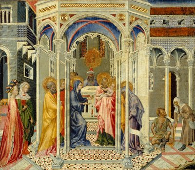 Presentationen av Kristus i templet, c.1435 av Giovanni di Paolo di Grazia