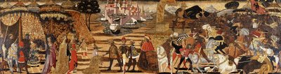 Slaget vid Issus och familjen Darius före Alexander - en kassonefront, av Giovanni di Ser Giovanni Scheggia
