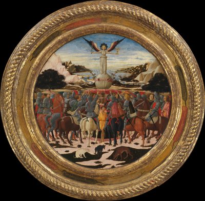 Triumph of Fame, en födelseräddare av Lorenzo the Magnificent, ca 1449 (tempera, silver och guld på trä) av Giovanni di Ser Giovanni Scheggia