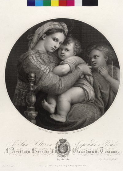 Maria med barnet - Madonna della Sedia av Giovita Garavaglia