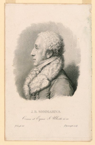 Porträtt av J. B. Sommariva (1760-1826) av Giovita Garavaglia