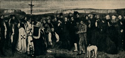Begravning i Ornans, c1850, 1935. av Giraudon