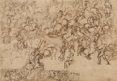 Stridsscen av Girolamo Genga