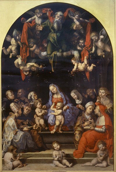 Disputation om den obefläckade avlelsen av Girolamo Genga